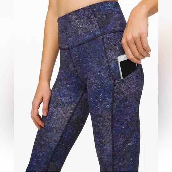 Lululemon Fast Free Tight II 25" *Nulux Polar Lights Blue Multi | SIZE: 6 - Picture 12 of 12